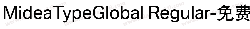 MideaTypeGlobal Regular字体转换
